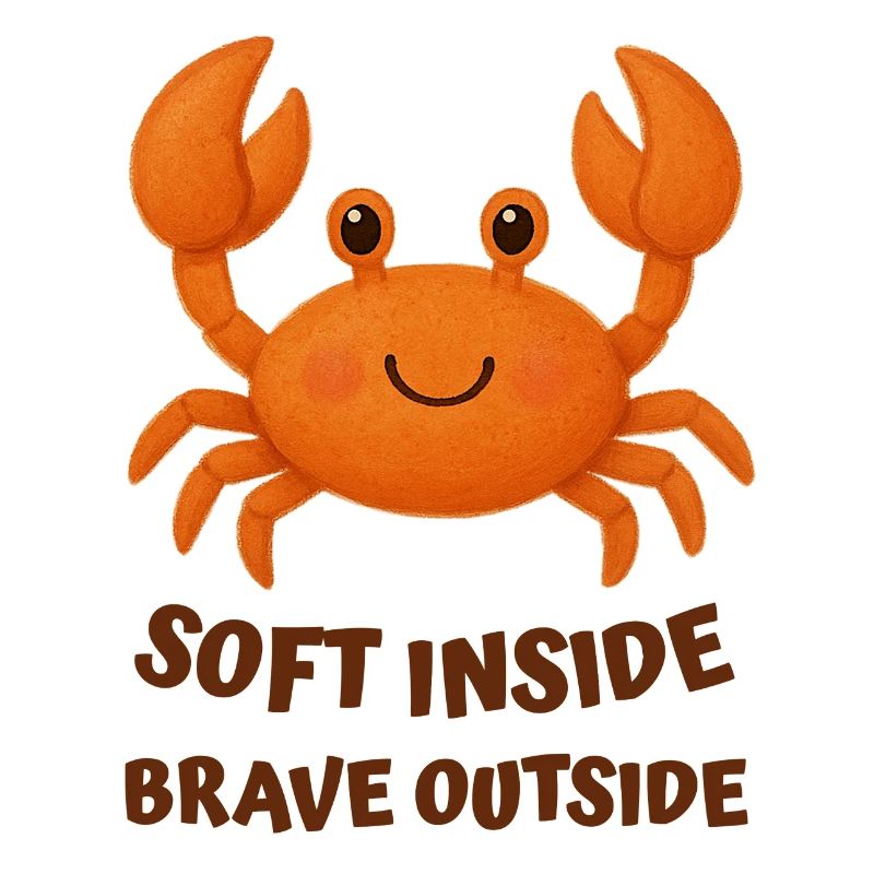 Crab tender on the inside, the outside