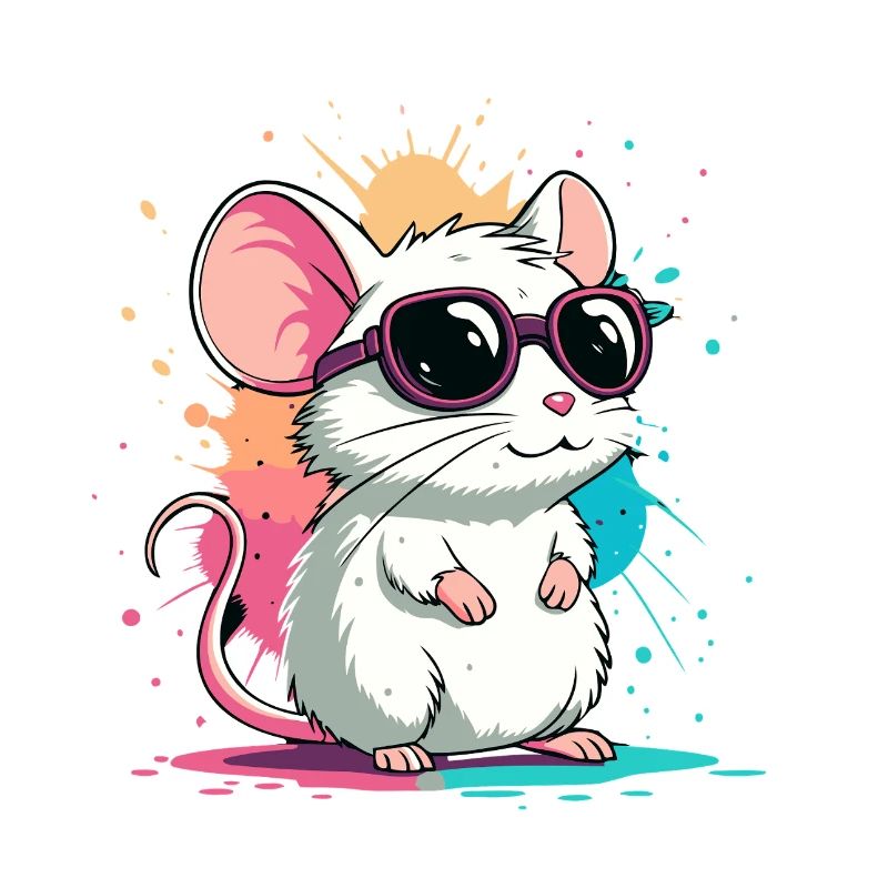 Mouse Chic Neonbrillen