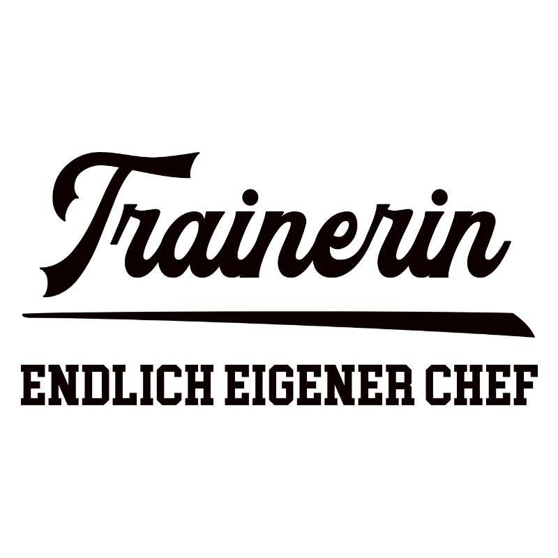 Trainerin wird Chef Selbstständigkeit Chefin