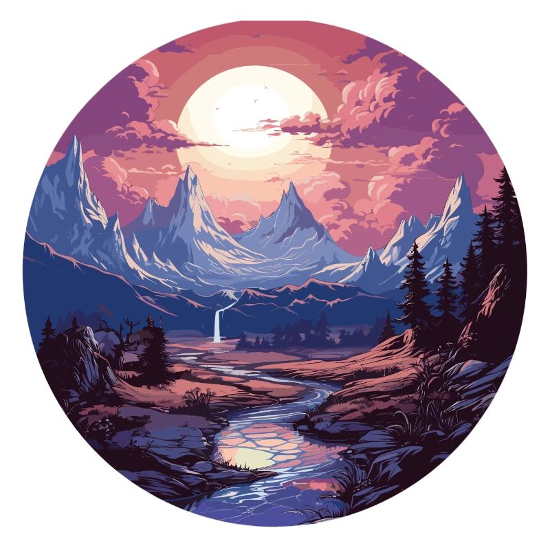 Landschaft - Illustration