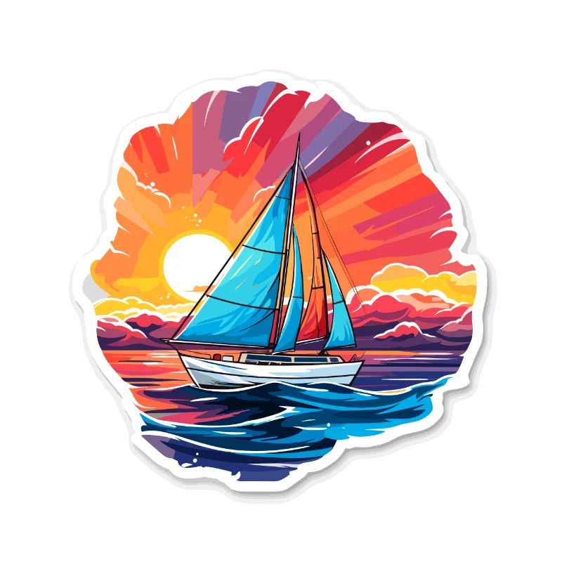 Segelboot - Illustration