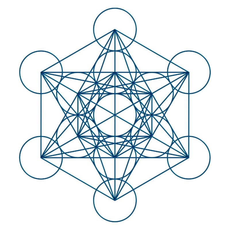Metatron's Cube - blue