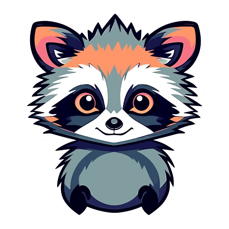Waschbär Illustration