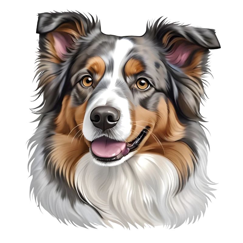 Australian Shepherd Kopf