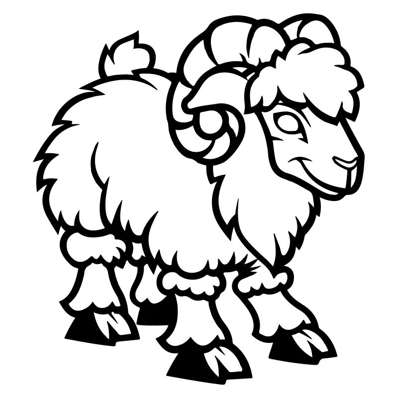 schaf comic steinbock