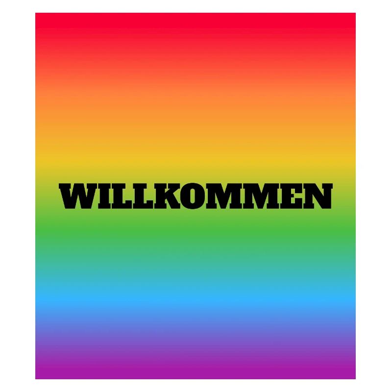 Willkommen Rainbow Welcome