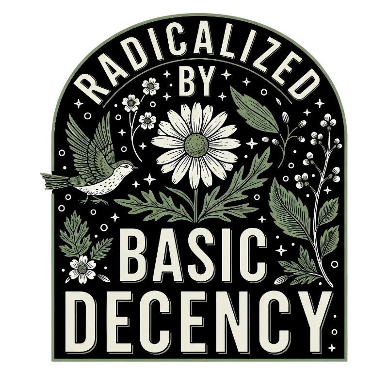 Radicalized By Basic Decency Statement Shirt