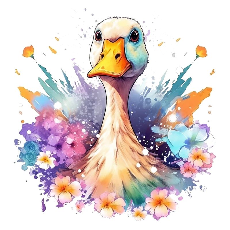 Blumige Gans