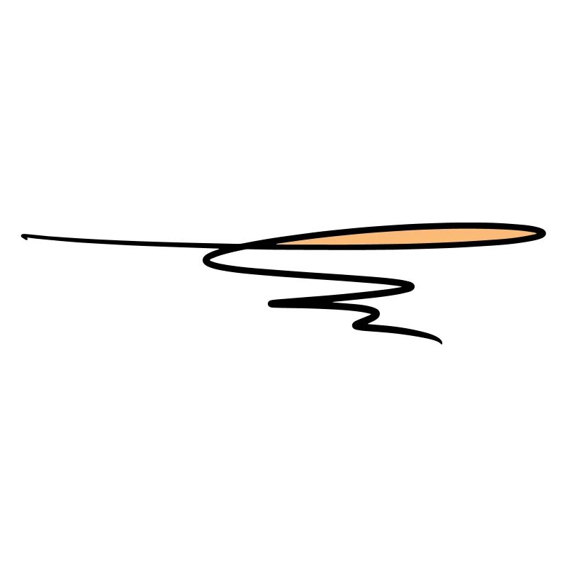 Decorative line. Text decoration. Hand drawn.