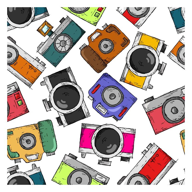 Illustration pattern photography camera