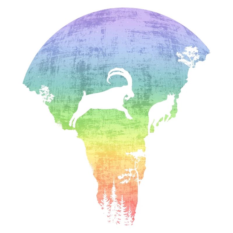 Springender Steinbock