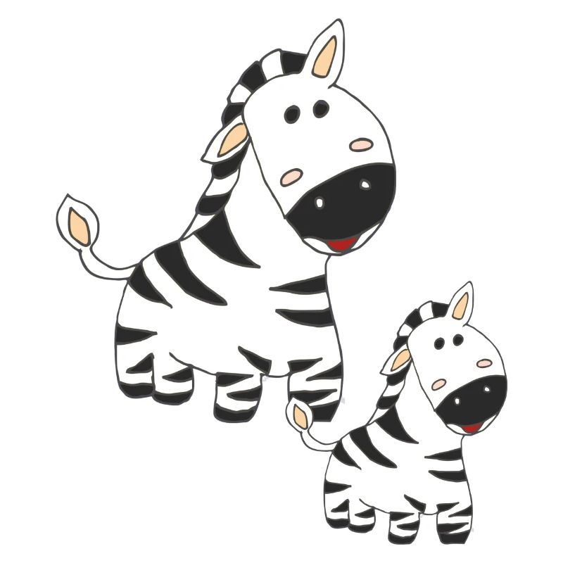 zebra mutter und kind