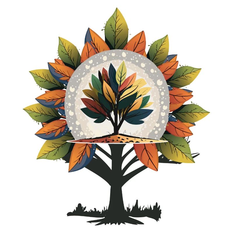 Herbst Baum Illustration