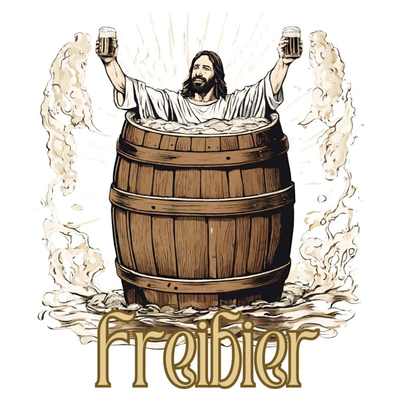 Jesus spendiert Freibier