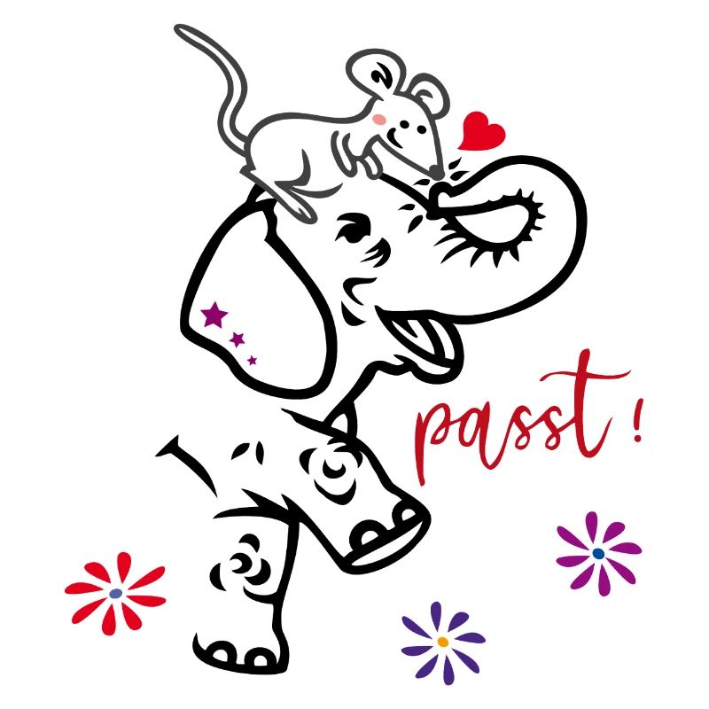 Elefant und Maus