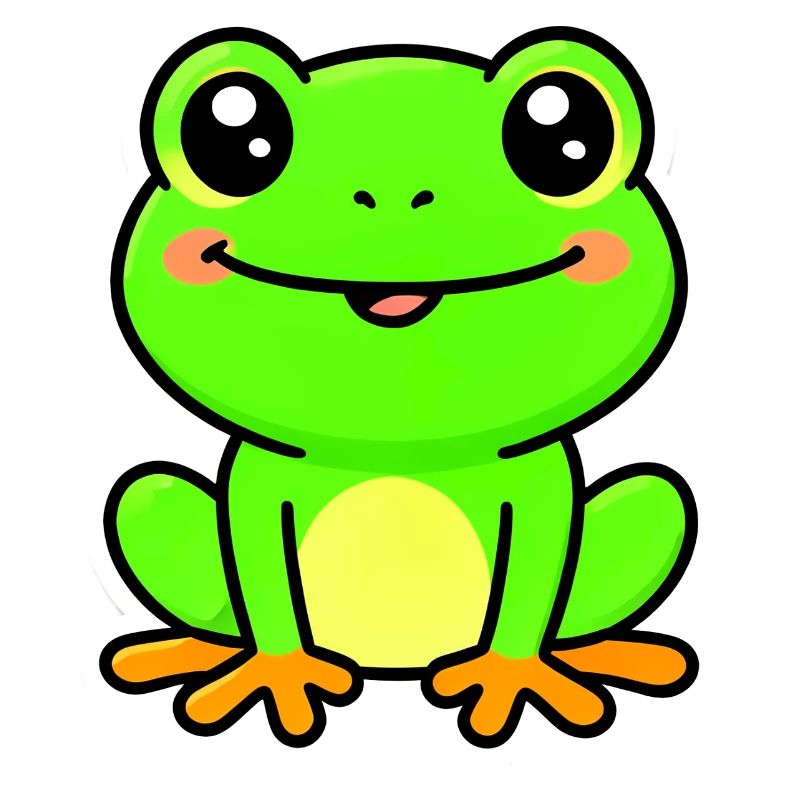 Heller Limettenfrosch-Anhänger