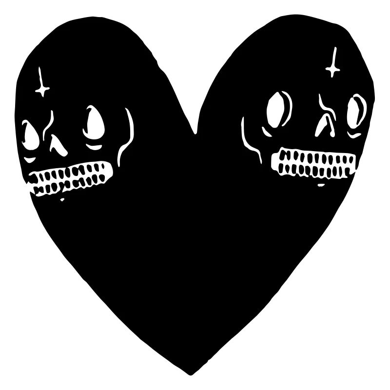 Skull heart