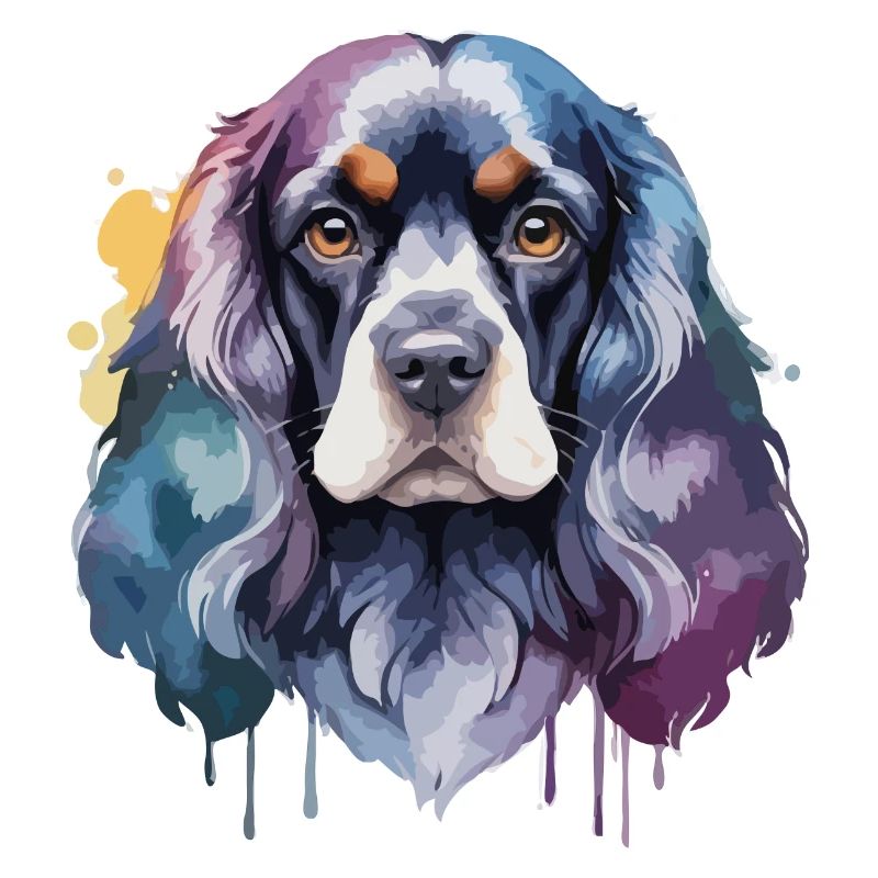 Cocker Spaniel Chien Cool Coloré Mignon