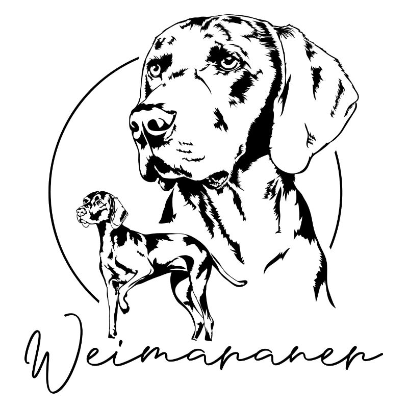WEIMARANER Design Wilsigns Hunde Jäger Jagdhunde