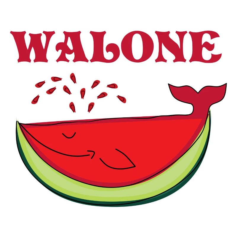 Idée de cadeau douce baleine pastèque melon melon