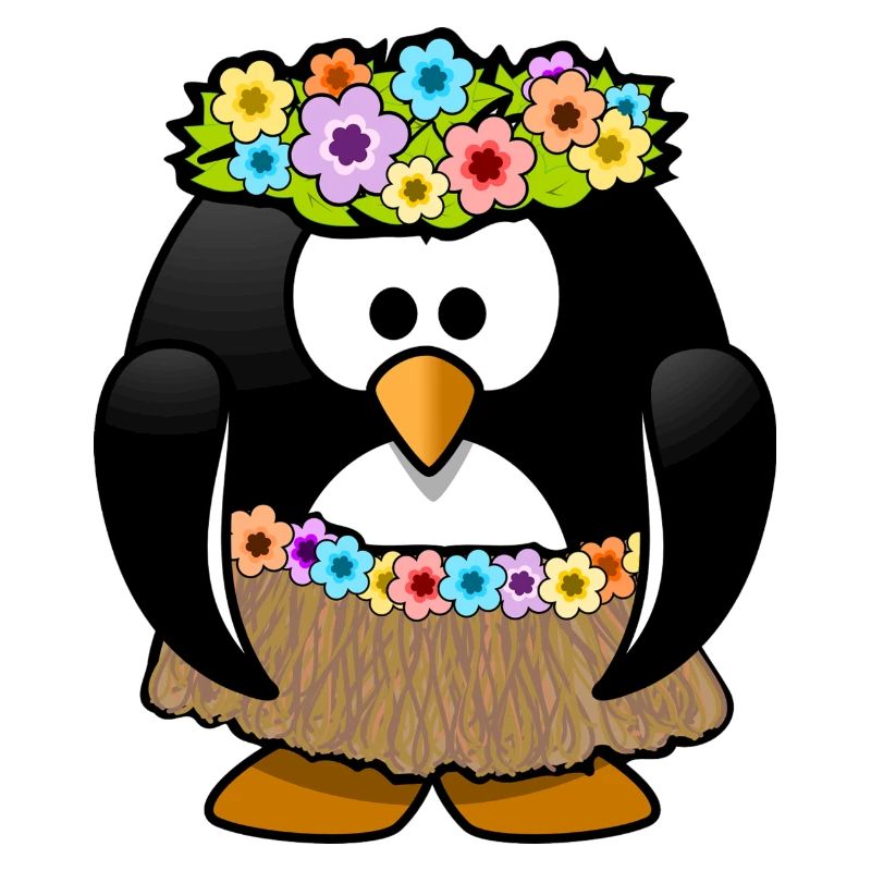 Pingouin dans les Caraïbes Styl. Idée de cadeau