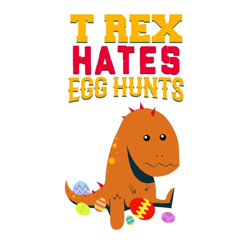 Funny Dinosaur Hates Easter Eggs Gift