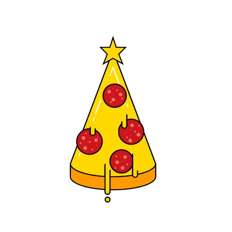 Pizza Christmas Tree
