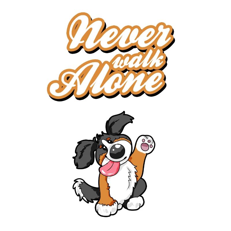 Never Walk Alone Bernese Mountain Dog Gift