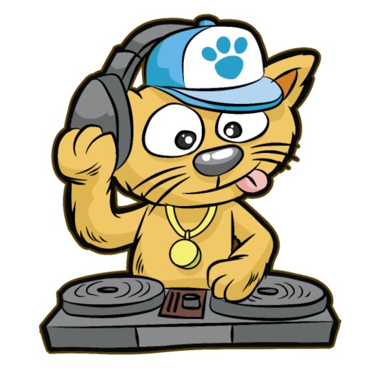 DJ CAT Cat Music Disco Club DiscoTheque MC Cartoon' Travel Mug | Spreadshirt