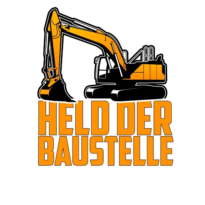 Held der Baustelle Bagger Baggerfahrer