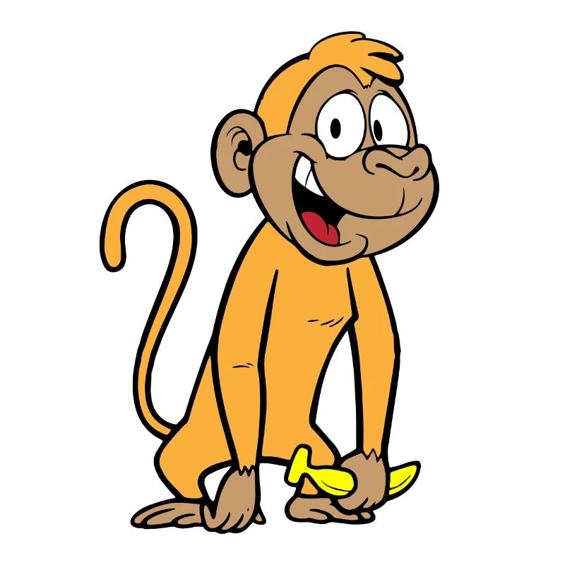 Affe mit Banane