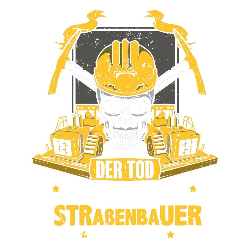 Straßenbau Straßenbauer Geschenk Asphaltfertiger