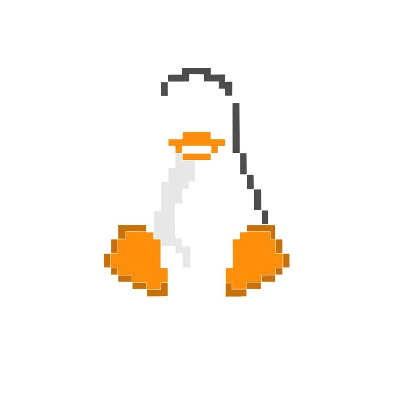 Linux Pinguin Pixel Art Sys Admins Computer Hacker