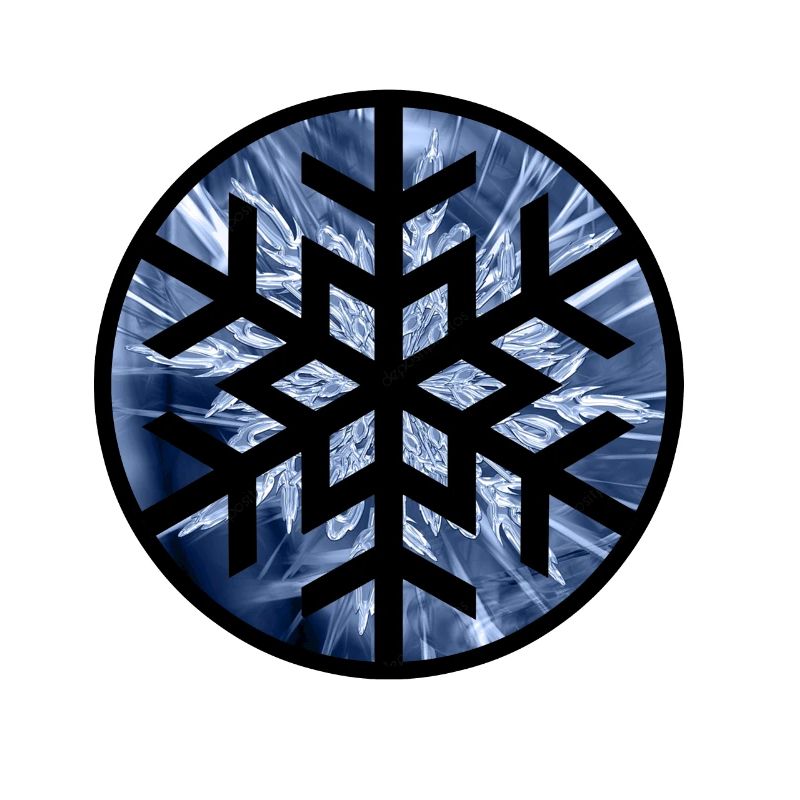 winter snowflake pattern ornament ice crystal