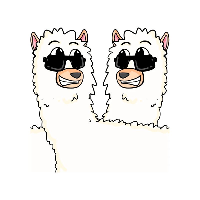 Funny alpacas