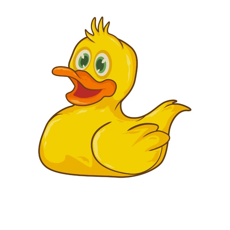 Bathing duck