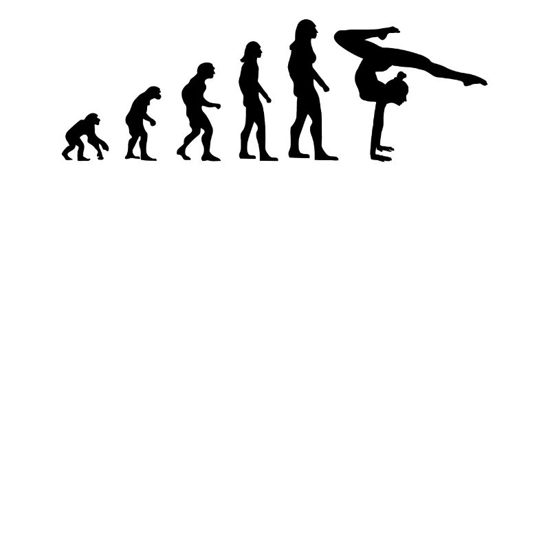 Gymnastin Gymnastik Evolution Geschenk Damen
