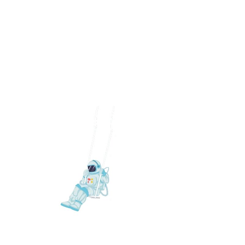 Astronaut swing moon