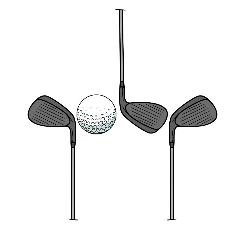 Golfschläger Golfspieler