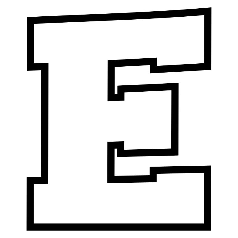 letter E