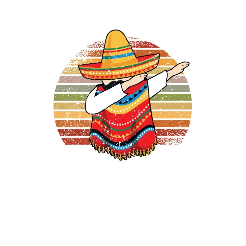 Dabbing mexikanischer Poncho Cinco de Mayo