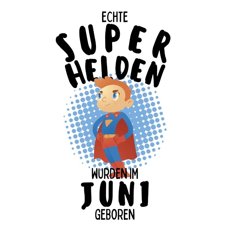 Echte Superhelden wurden im Juni geboren Junge