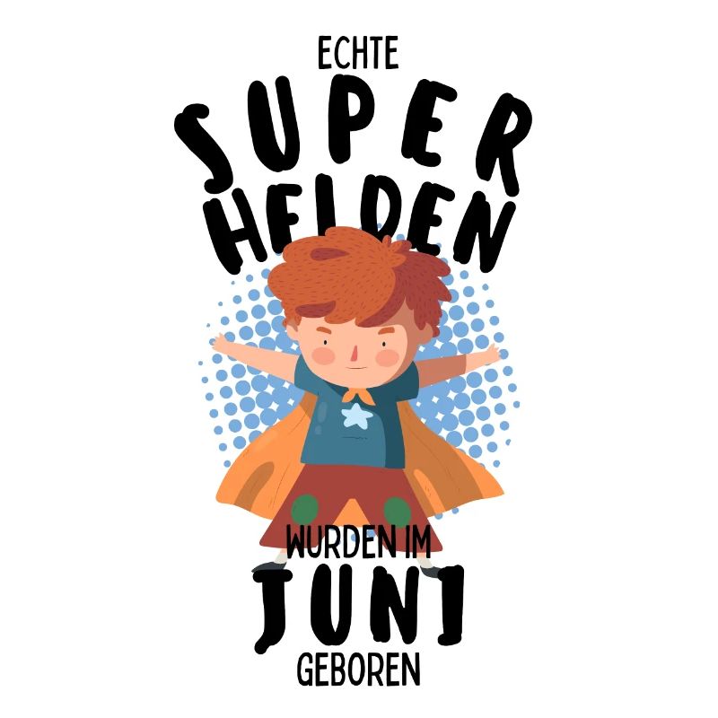 Echte Superhelden wurden im Juni geboren Junge