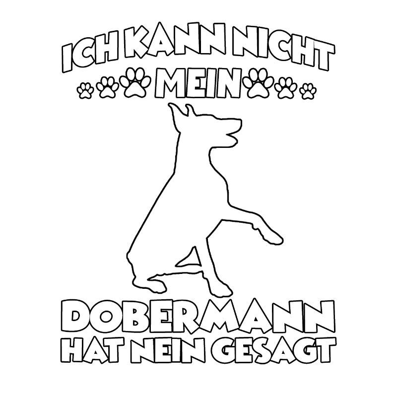 Dobermann Gassi Hundetraining lustiges Dobermann