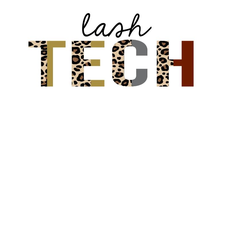 Lash tech imprimé léopard drôle