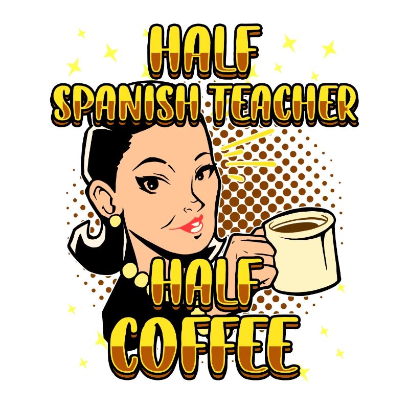 Moitié espagnol Mi-professeur de café