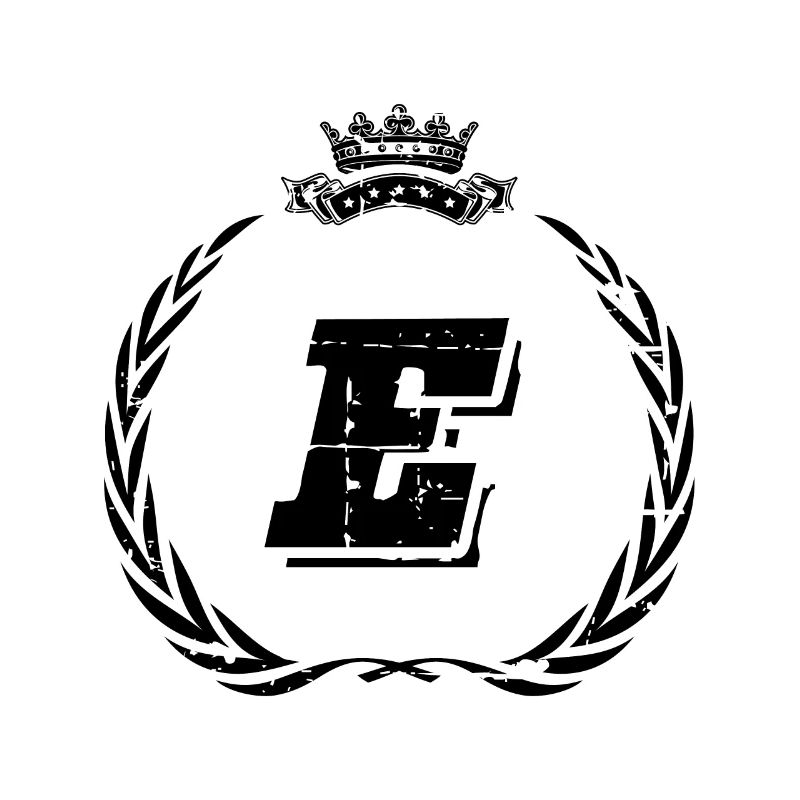 E Buchstabe Kranz