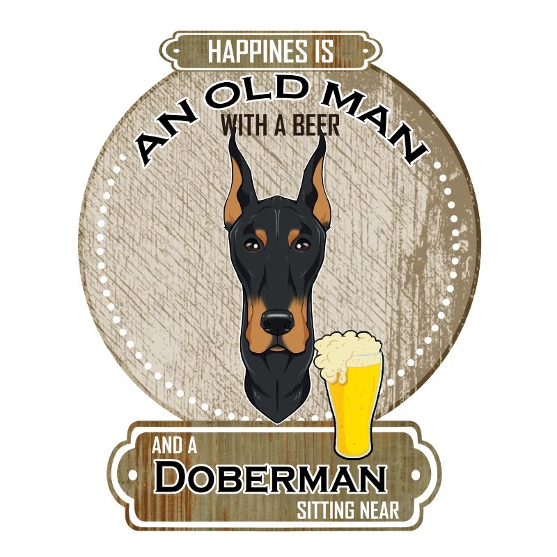 Doberman Dad Beer Lover