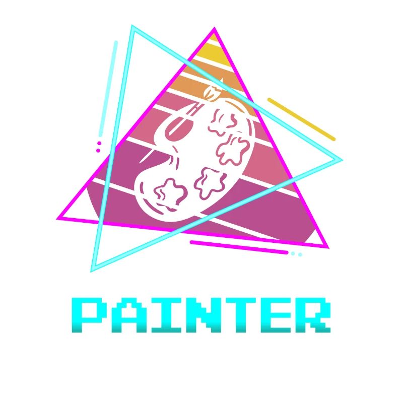 Retro Painter Paint Painting