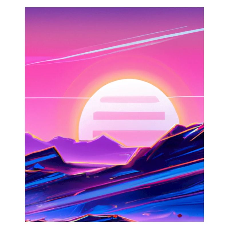 Vaporwave Sun Synthwave Sunset